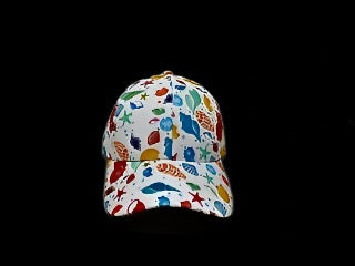 Baseball Cap - Seashell Print